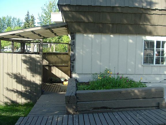 Private covered patio
