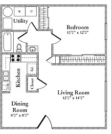 Floor plan 1 Bedrooms 1 Bathroom
