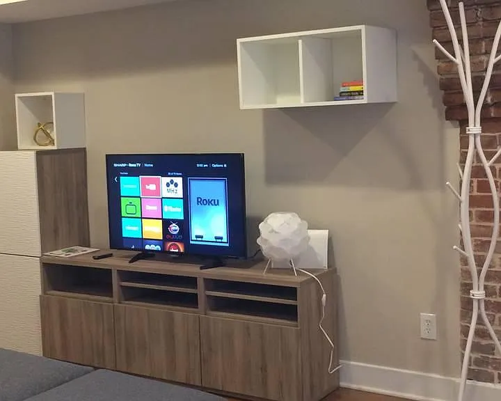 TV unit with Roku TV