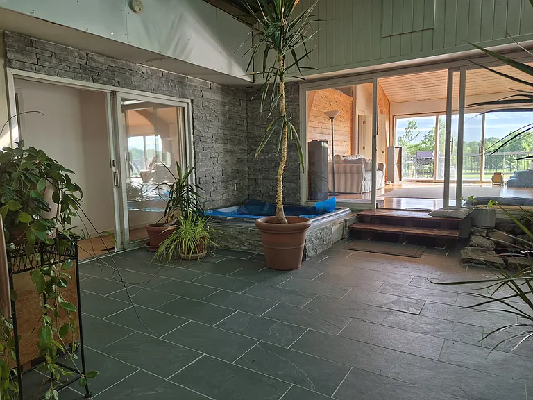 Center Courtyard with Hot Tub