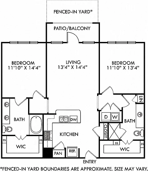 Floor plan The Balboa with Fenced-In Yard