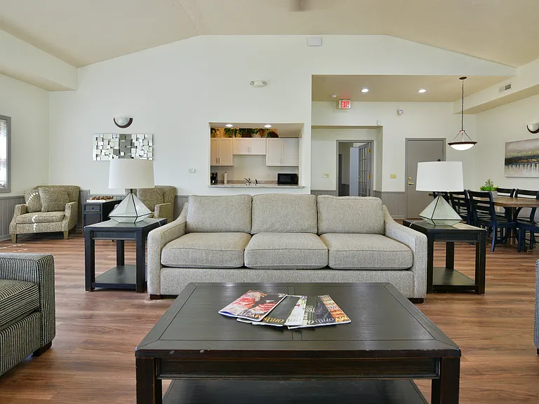 The clubhouse at Heatherwood Apartments, Grand Blanc, Michigan