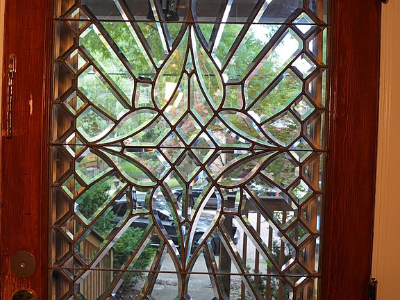 Original 1910 leaded glass front door