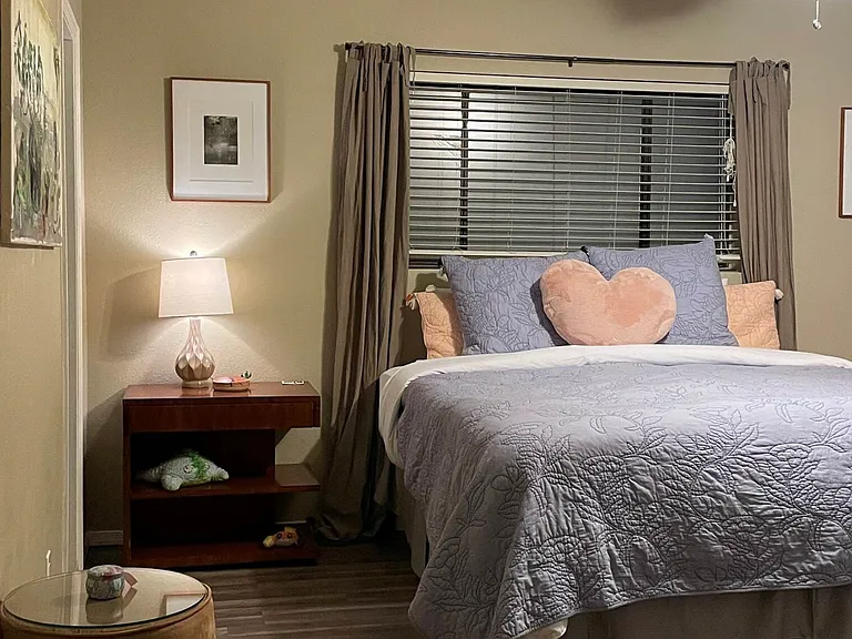 Master bedroom, walk-in closet is to the left
