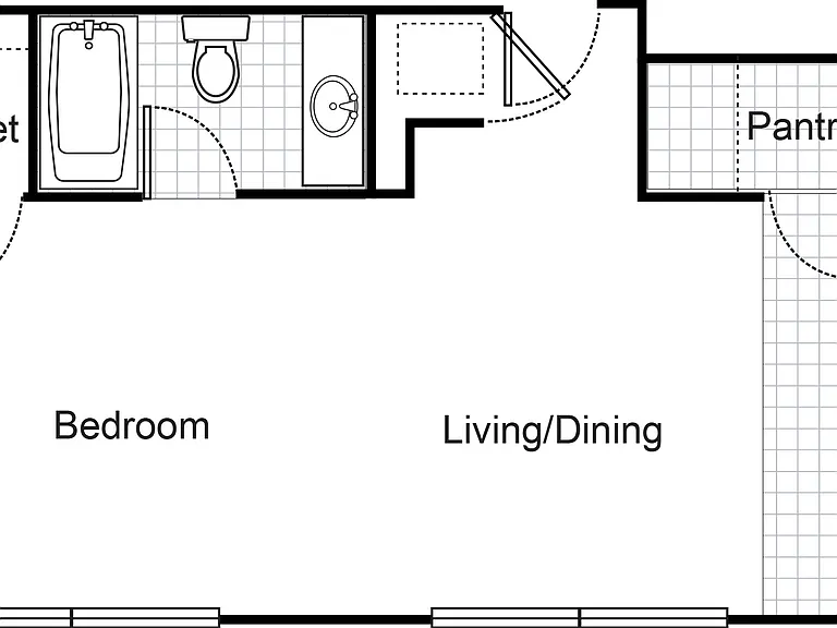 Interurban Building - A4 - 1 Beds - 1 Baths - 596 Sq. ft.