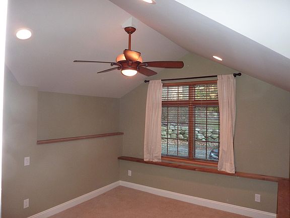 Master bedroom, small but will fit king size bed.