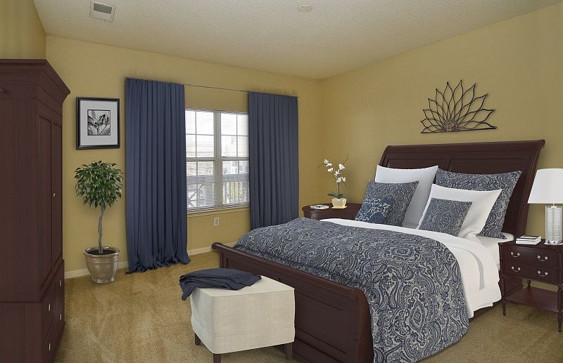 Master bedroom. Large walk-in closet