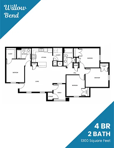 Floor plan 4 Bedroom