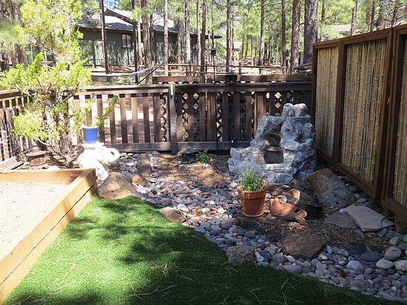 Partially fenced area