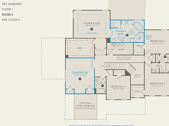 Worthington Floor Plan, Quick Move-in Home, Floor 2