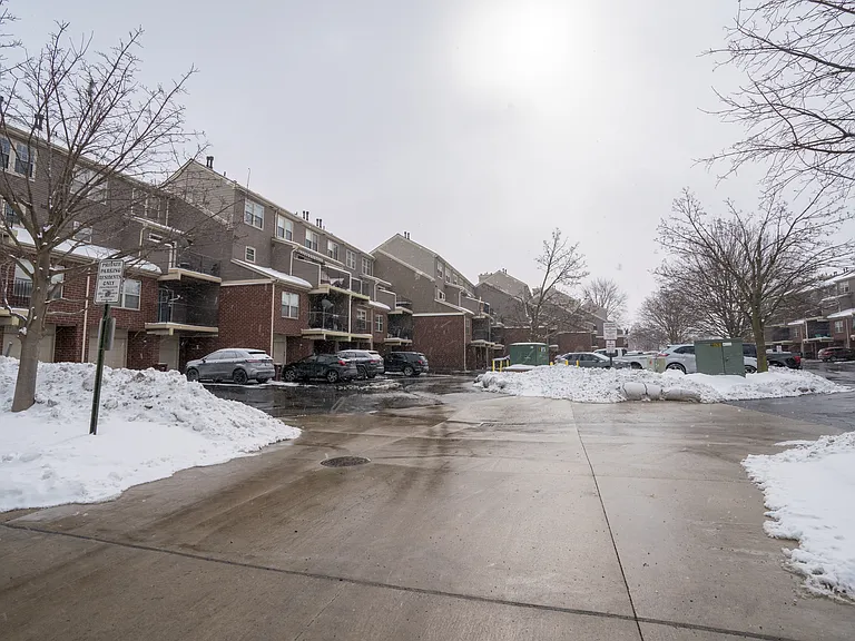 View of community parking lot