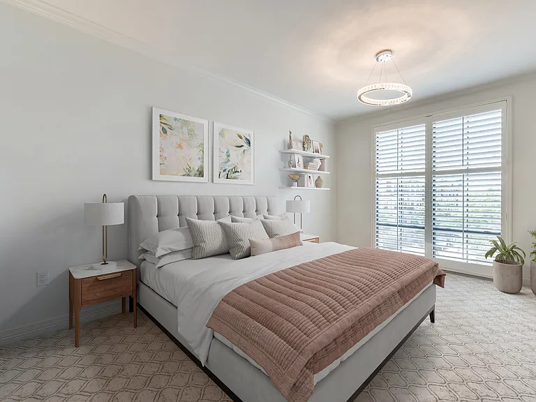 Virtually Staged Secondary Bedroom
