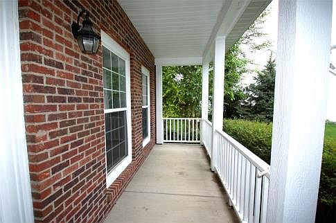 Enjoy the quite cul-de-sac location on the cozy front porch.