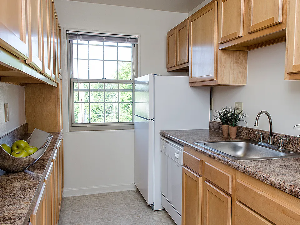 Kitchen with classic appliances
