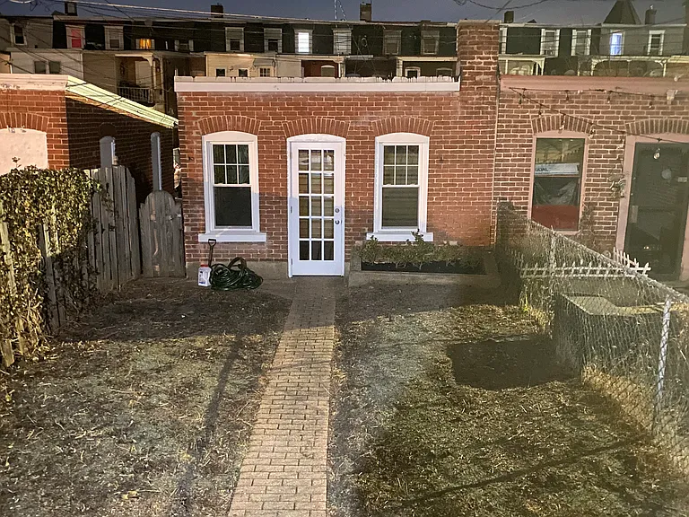 Backyard and garage
