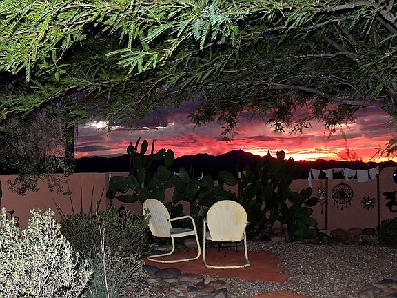 view from the kitchen door