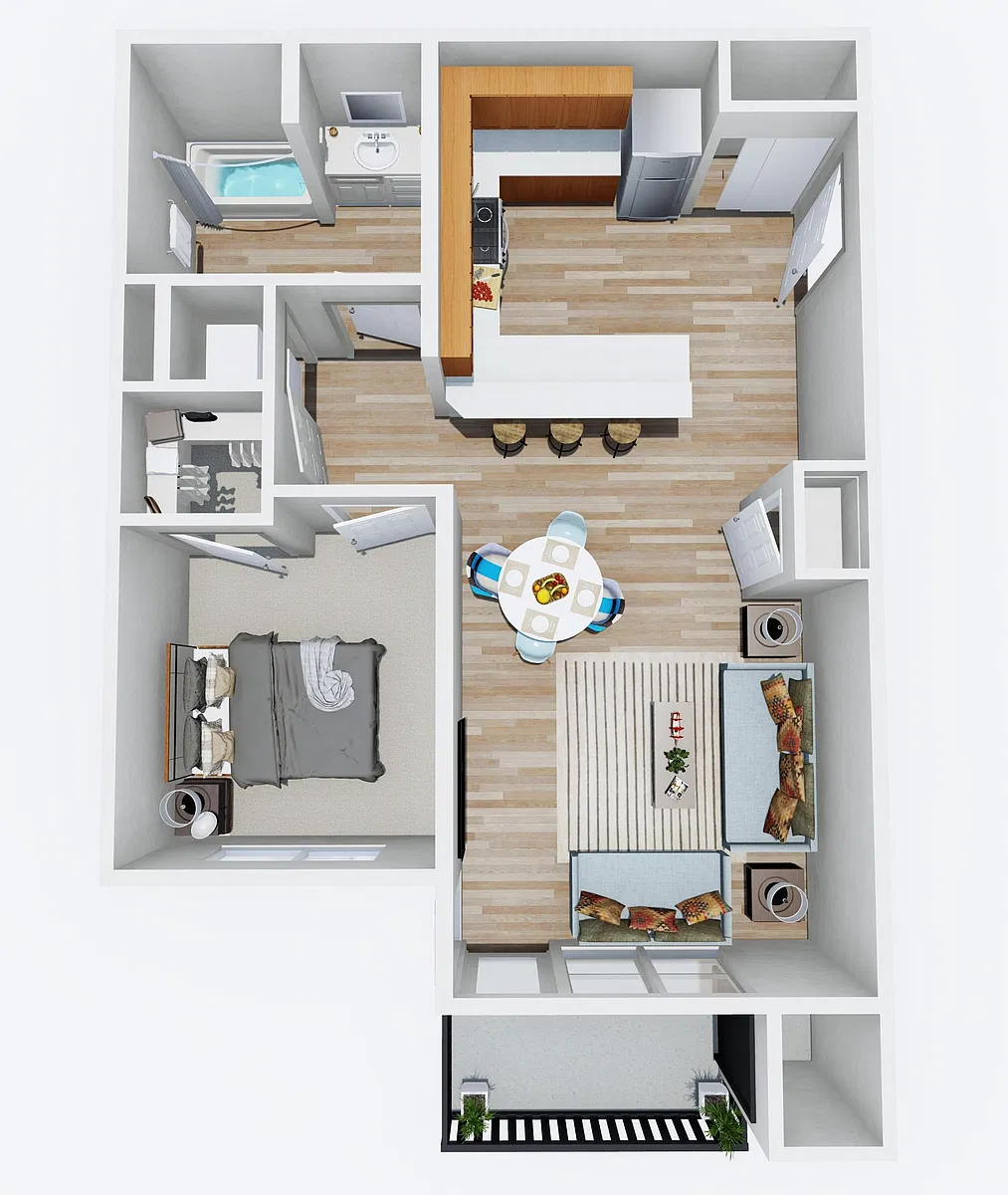 Floor plan 1X1