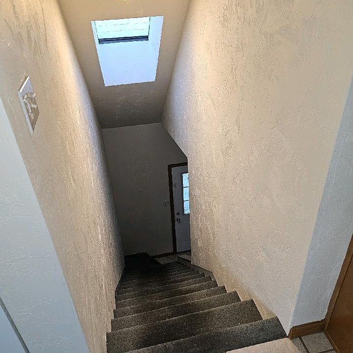 Stairs from door to 2nd floor