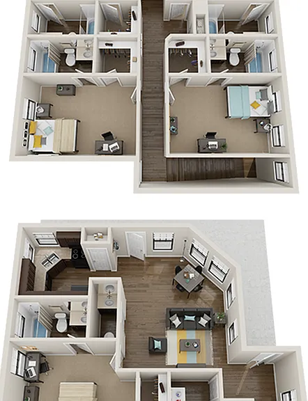 5x5.5 CORNER COTTAGE - The Collective at Norman