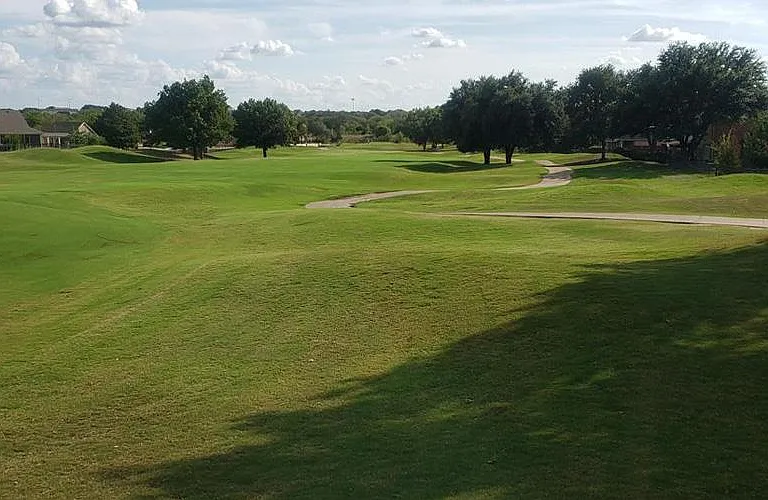 Walking paths through the golf course