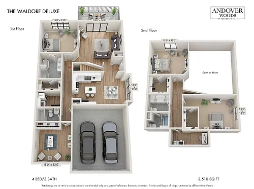 Floor plan The Waldorf Deluxe
