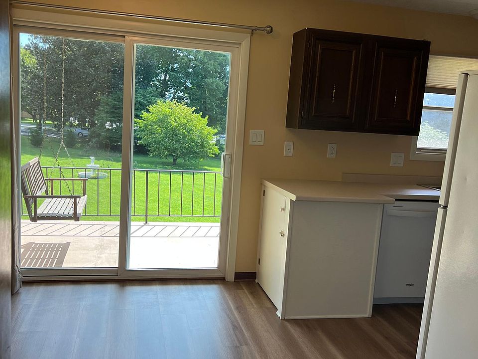 dinning, kitchen area with access to private back deck