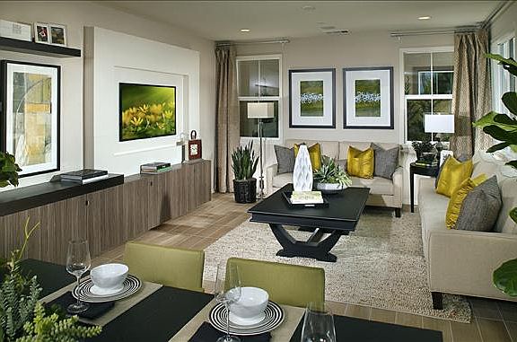 Family Room open to Dining area