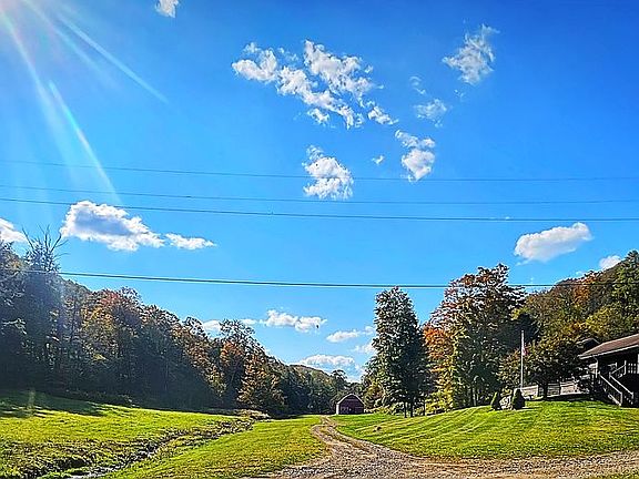 Driveway toward Barn