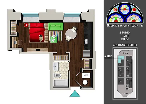Floor plan 102