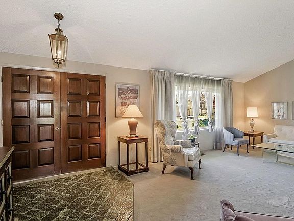 Big windows offer great views of the yard...the double door entry is another plus.