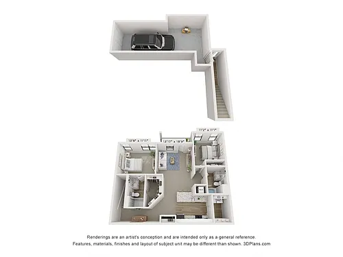 Floor plan Meridian - Attached Garage