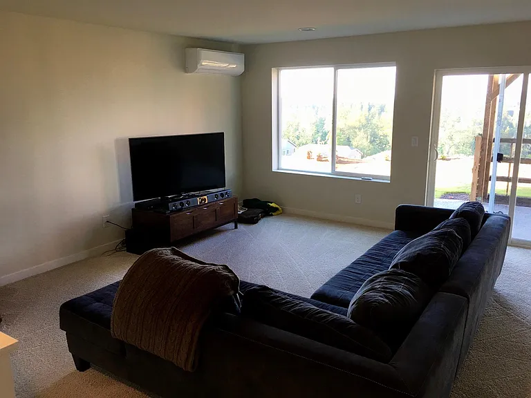 basement, with separate heating and cooling.