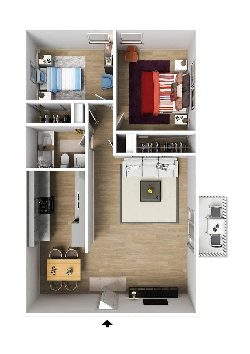 Floor plan UV Classic 2x1