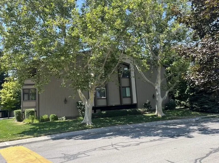 Exterior of the apartment building