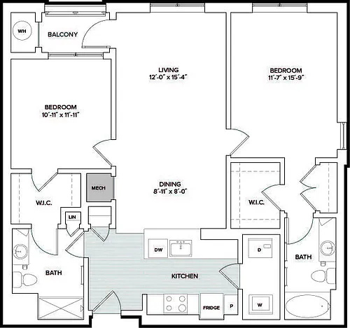 Floor plan 2B1