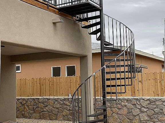 Stairway to Rooftop Deck