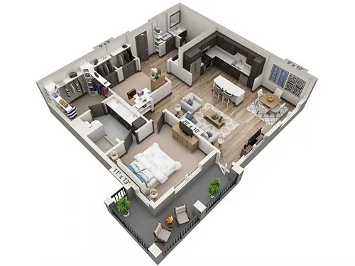 Floor plan Medina 1064SF