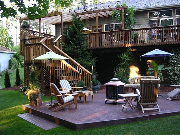 Lower patio