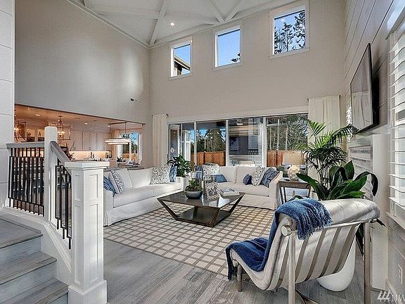 Great room.  Photo not of actual home - may contain optional features.
