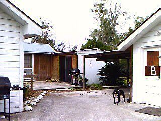 House on left, In-Law Apt Center, Garage Right