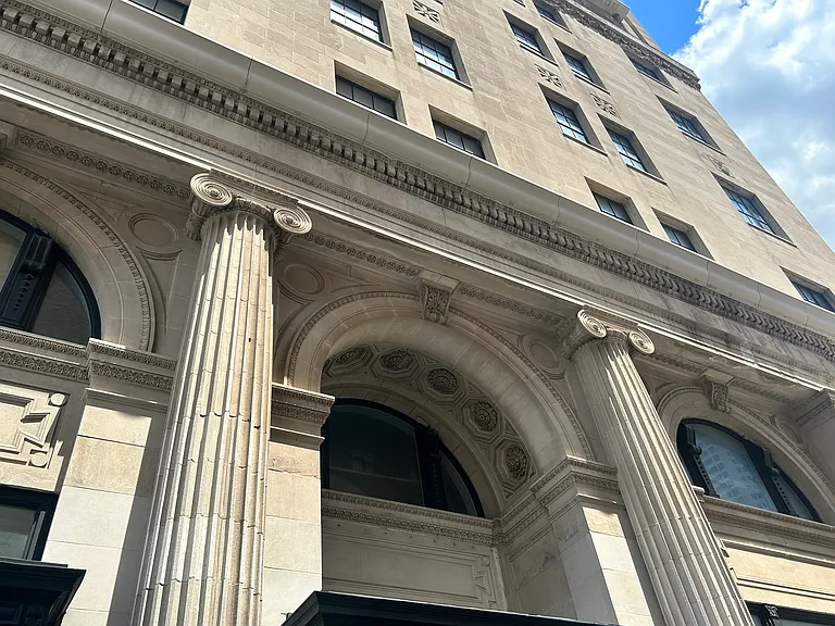 Beautiful Columns greet you as you walk up