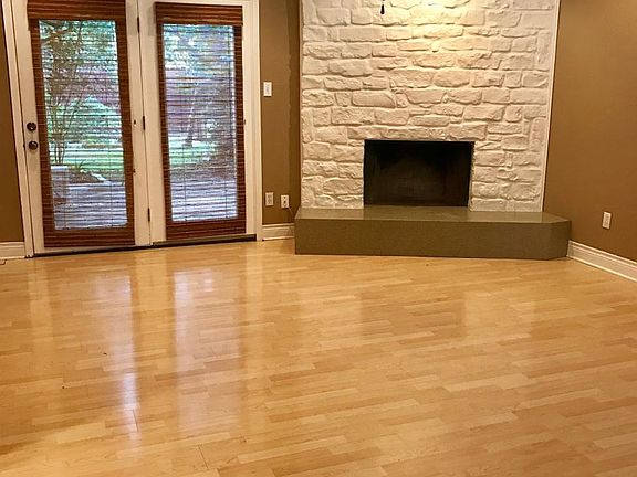 Living room with private patio
