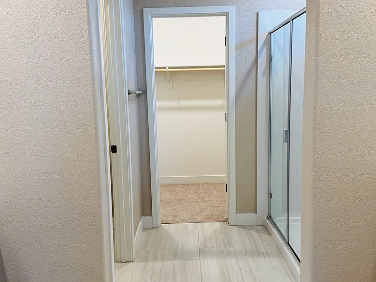 Master bath attached to the master suite with his and hers sinks