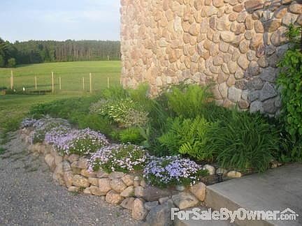 Perennial Flower Bed on Garage Side