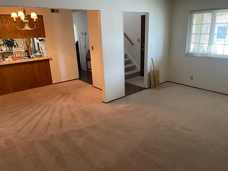 Formal living room and formal dining room space