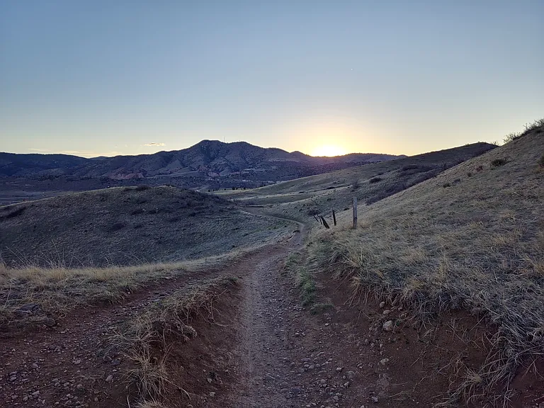 Enjoy beautiful sunset trails on Green Mountain without ever getting in your car