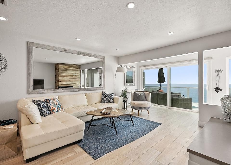 Comfortable living space with multi million dollar oceanfront view