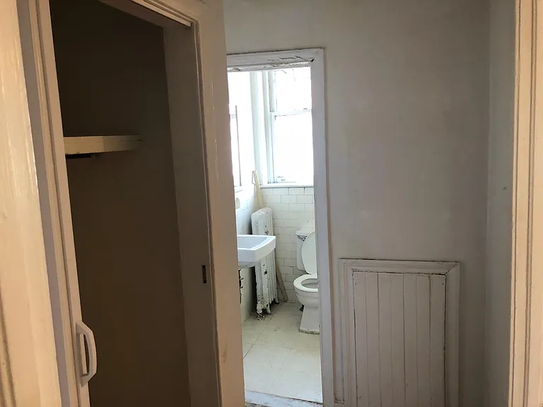 Closet and bathroom