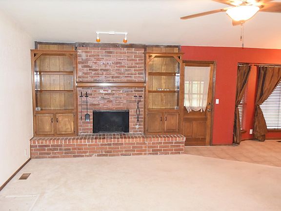 Living room fireplace