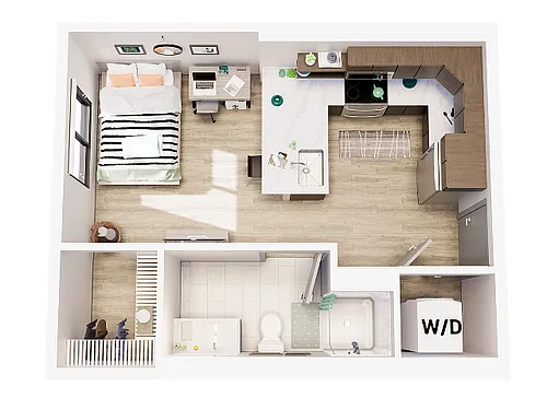 Floor plan Studio Standard
